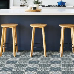 None FloorPops Peel And Stick Floor Tiles - Myriad