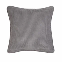 None Corduroy Cushion - 43x43cm - Flint Grey
