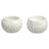 Set Of 2 Ceramic Candles