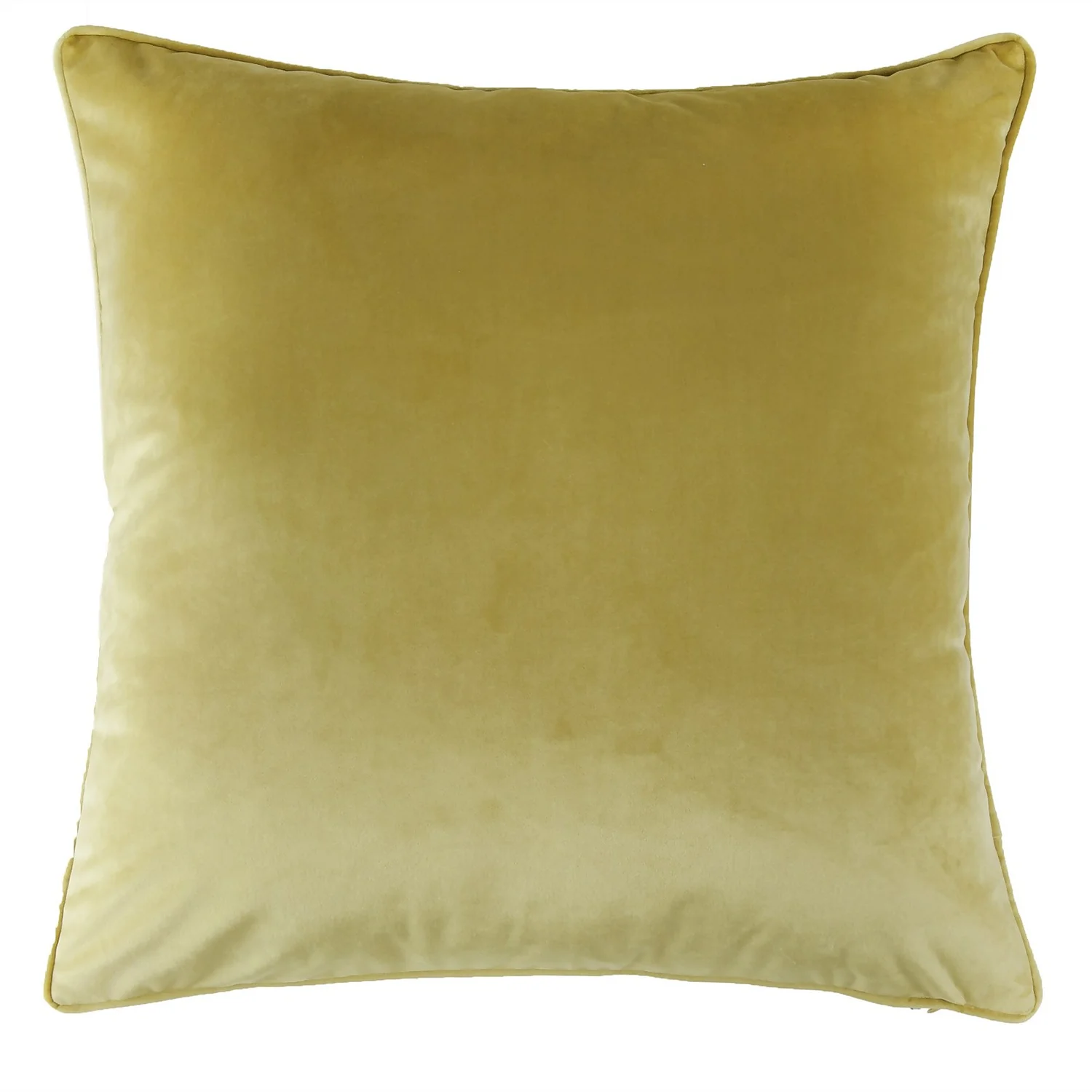 None Large Plain Velvet Cushion - Ochre - 58x58cm 1 None Large Plain Velvet Cushion - Ochre - 58x58cm