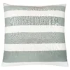 None Bold Gradient Stripe Cushion - Slate - 43x43cm