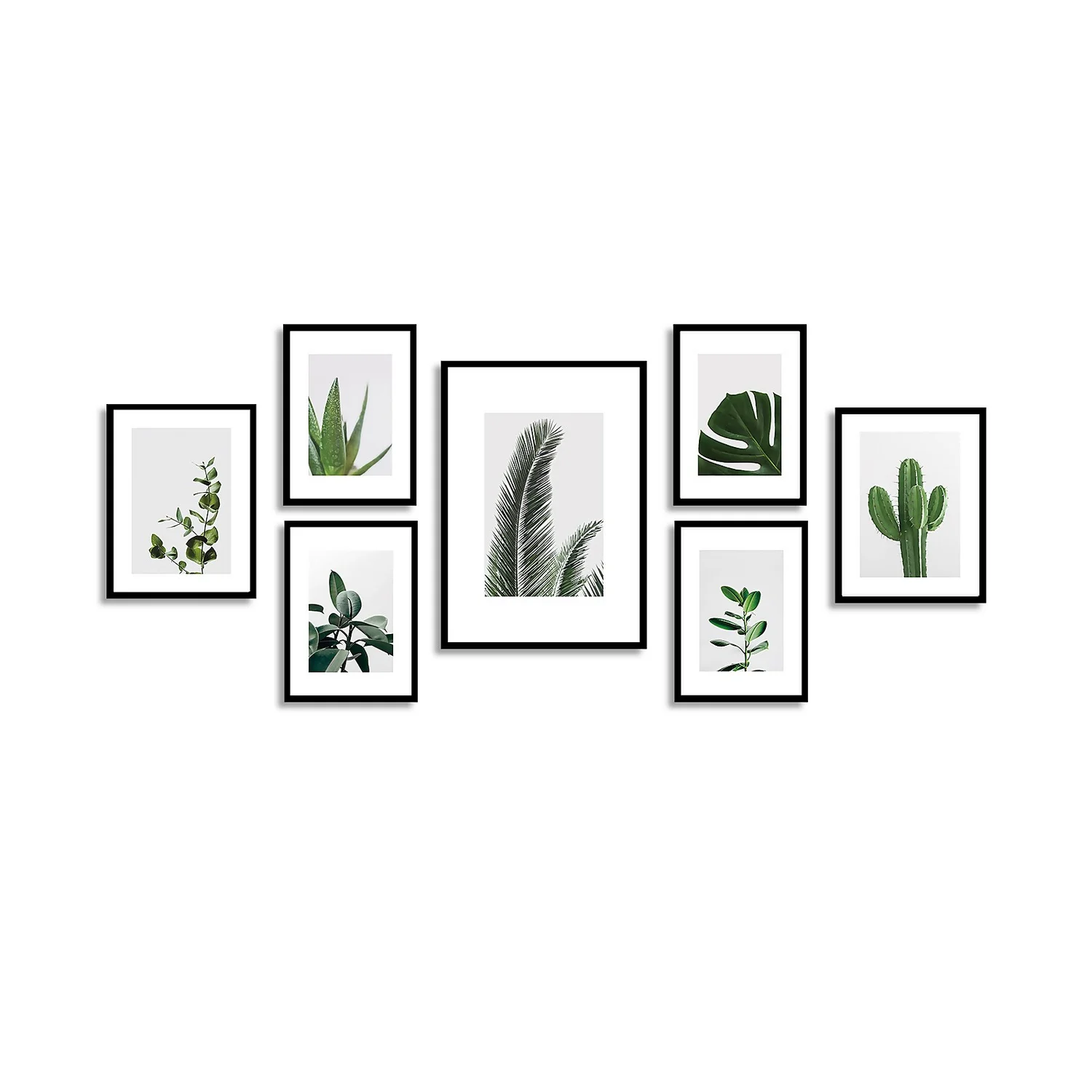 Set Of Gallery Frames 7pcs Black 1 Set Of Gallery Frames 7pcs Black