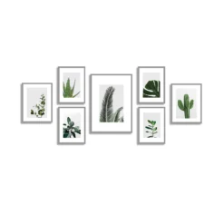 Set Of Gallery Frames 7pcs Grey