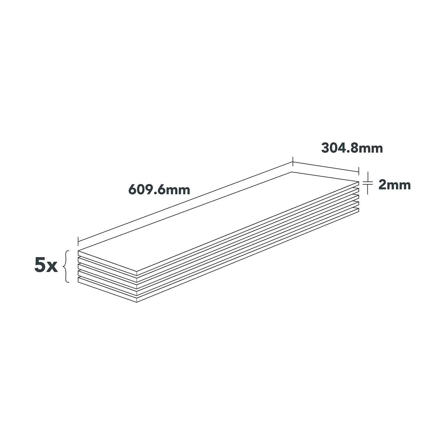 Plancs White Marble Self-Adhesive Vinyl Floor Tile - 5pc Pack Covers 0.93sqm 4 Plancs White Marble Self-Adhesive Vinyl Floor Tile - 5pc Pack Covers 0.93sqm - Image 4