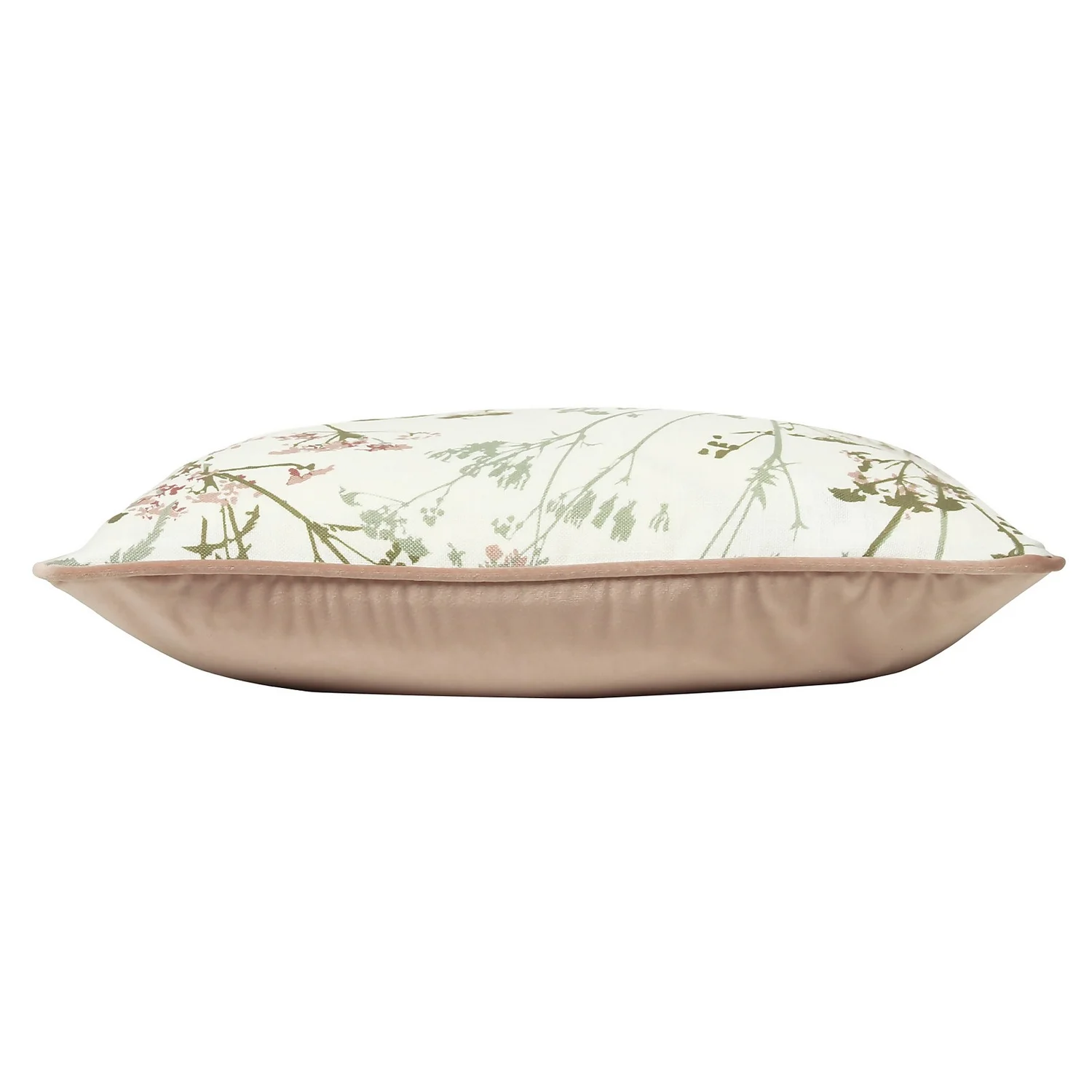 Gypsophila Print Cushion - 43x43cm - Olive 4 Gypsophila Print Cushion - 43x43cm - Olive - Image 4