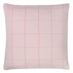 Window Check Cushion - 43x43cm - Rose