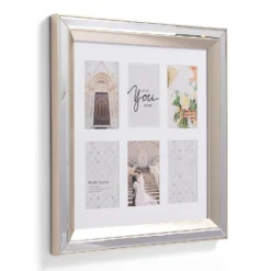 Bevelled Mirror Multi Frame Silver. -Home Base Sales Shop 13027967 4344930895959272