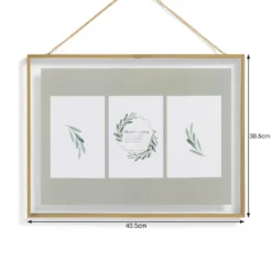 Hanging Metal Frame - 30x40cm - Brushed Brass -Home Base Sales Shop 13027970 1814951083211713
