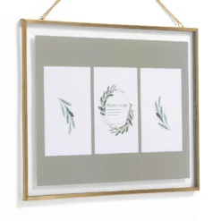 Hanging Metal Frame - 30x40cm - Brushed Brass -Home Base Sales Shop 13027970 5644951083141153