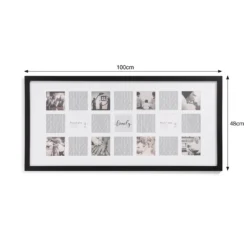 Box Photo Frame - 48x100cm - Black -Home Base Sales Shop 13027971 2984944332947443