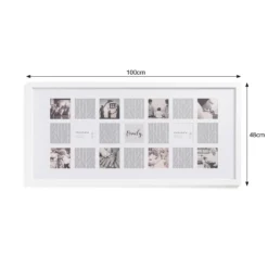 Box Photo Frame - 48x100cm - White -Home Base Sales Shop 13027982 9314944333096270