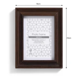 Twin Pack Of Photo Frames - Walnut - 6x4in -Home Base Sales Shop 13027989 3254944099373260