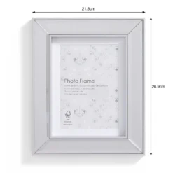 Bevelled Photo Frame 7x5 Silver. -Home Base Sales Shop 13027992 2134930896310275
