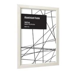 Aluminium Photo Frame - Set Of 2 10x15cm - White