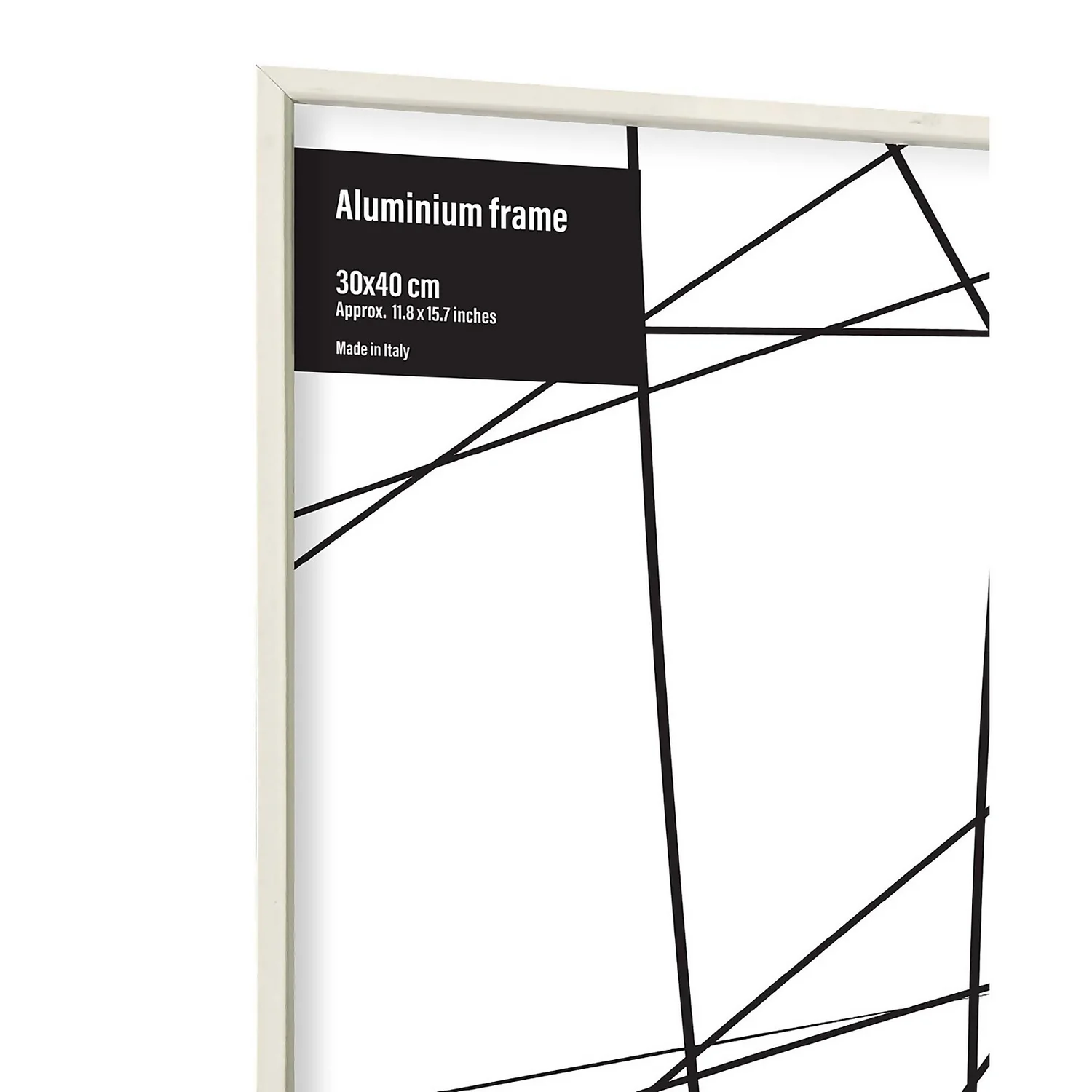 Aluminium Photo Frame - 30x40cm - White 2 Aluminium Photo Frame - 30x40cm - White - Image 2