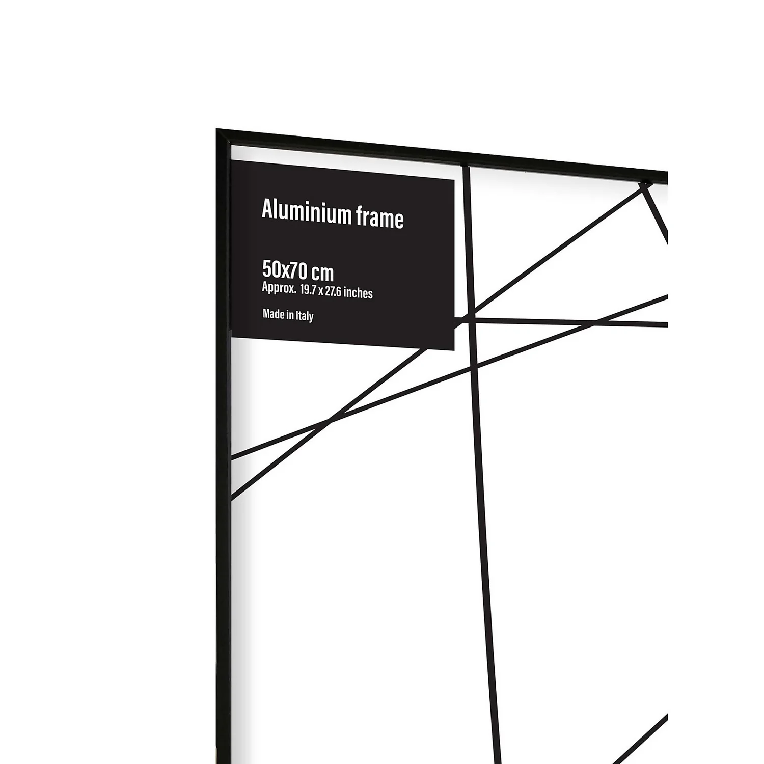 Aluminium Photo Frame - 50x70cm - Black 2 Aluminium Photo Frame - 50x70cm - Black - Image 2