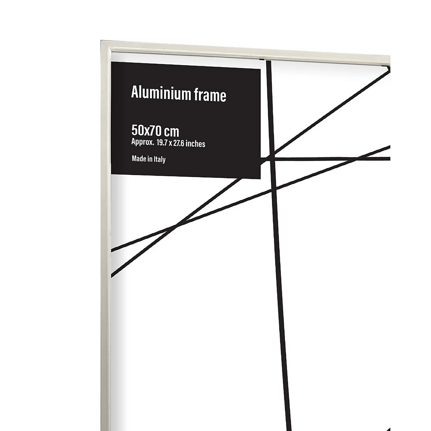 Aluminium Photo Frame - 50x70cm - White 2 Aluminium Photo Frame - 50x70cm - White - Image 2
