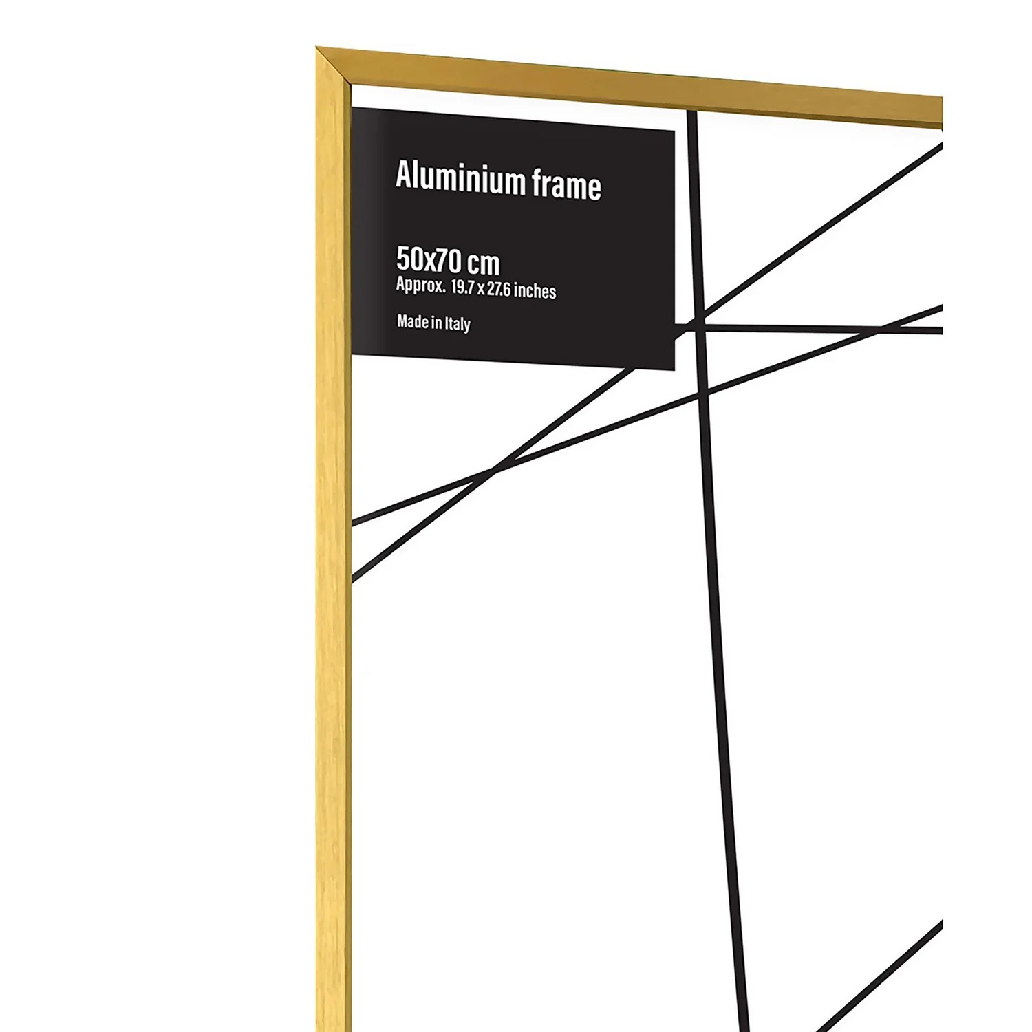 Aluminium Photo Frame - 50x70cm - Gold 2 Aluminium Photo Frame - 50x70cm - Gold - Image 2