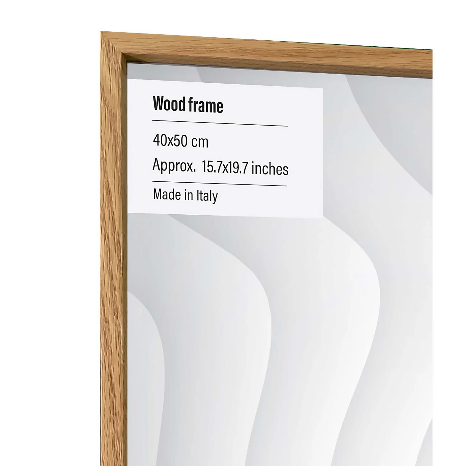 Wood Photo Frame - 40x50cm - Oak 2 Wood Photo Frame - 40x50cm - Oak - Image 2