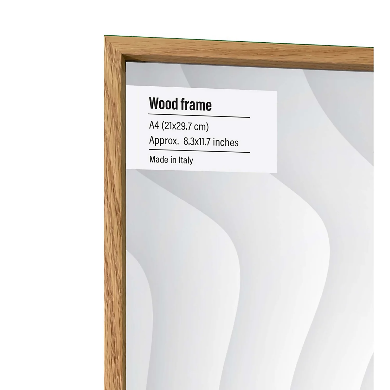 Wood Photo Frame - A4 - Oak 2 Wood Photo Frame - A4 - Oak - Image 2