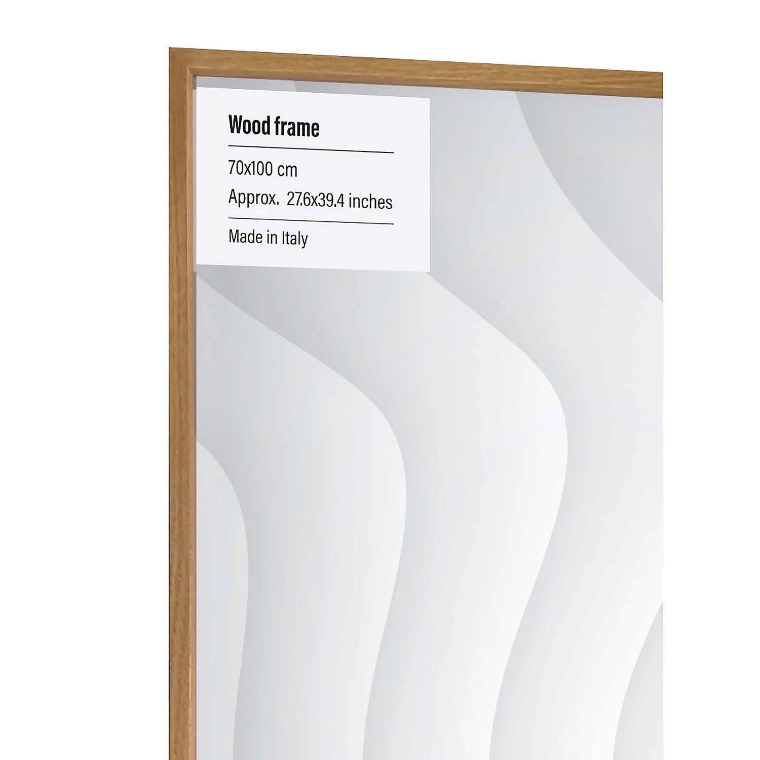 Wood Photo Frame - 70x100cm - Oak 2 Wood Photo Frame - 70x100cm - Oak - Image 2