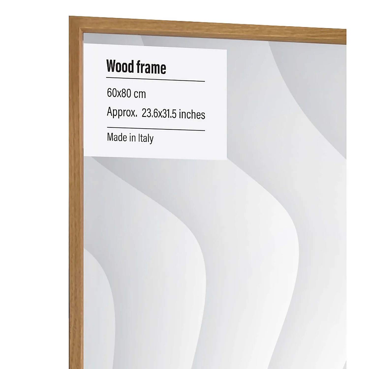 Wood Photo Frame - 60x80cm - Oak 2 Wood Photo Frame - 60x80cm - Oak - Image 2