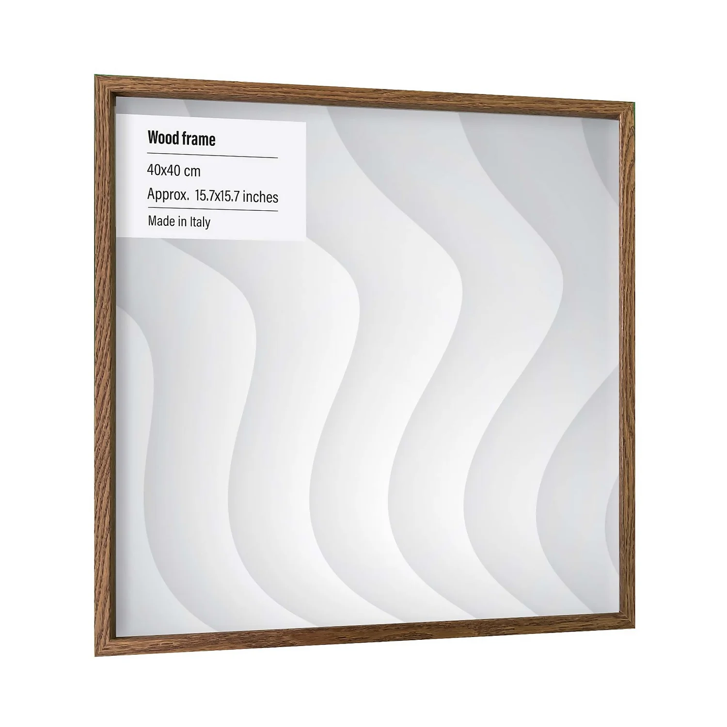 Wood Photo Frame - 40x40cm - Walnut 1 Wood Photo Frame - 40x40cm - Walnut