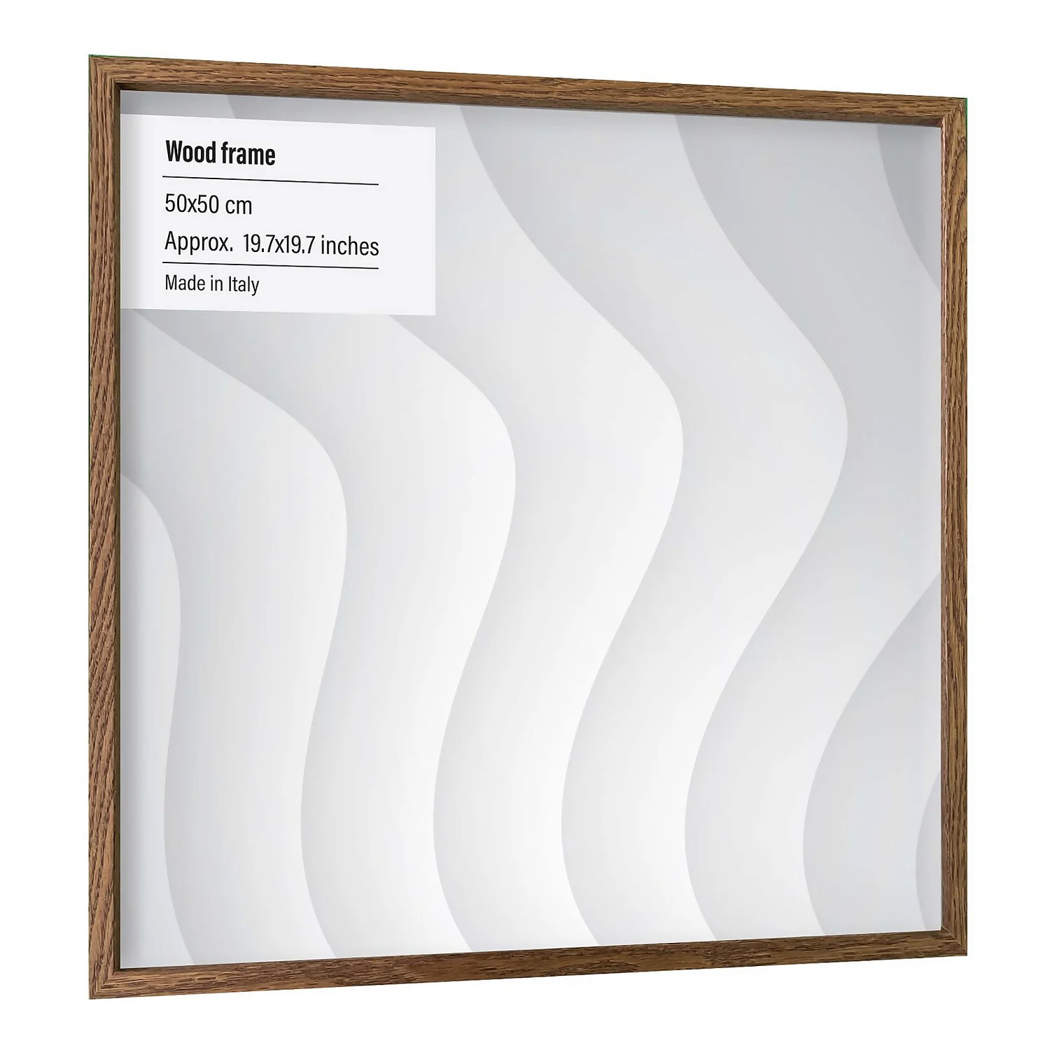 Wood Photo Frame - 50x50cm - Walnut 1 Wood Photo Frame - 50x50cm - Walnut