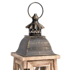 Small Wooden Lantern - Oak -Home Base Sales Shop 13036253 2044894567975443