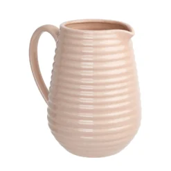 Crackle Effect Ribbed Jug - Blush -Home Base Sales Shop 13036266 1894894568147775