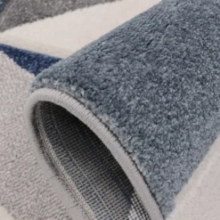 Carved Geo Rug - Denim - 120x170cm -Home Base Sales Shop 13112206 1834874879873673