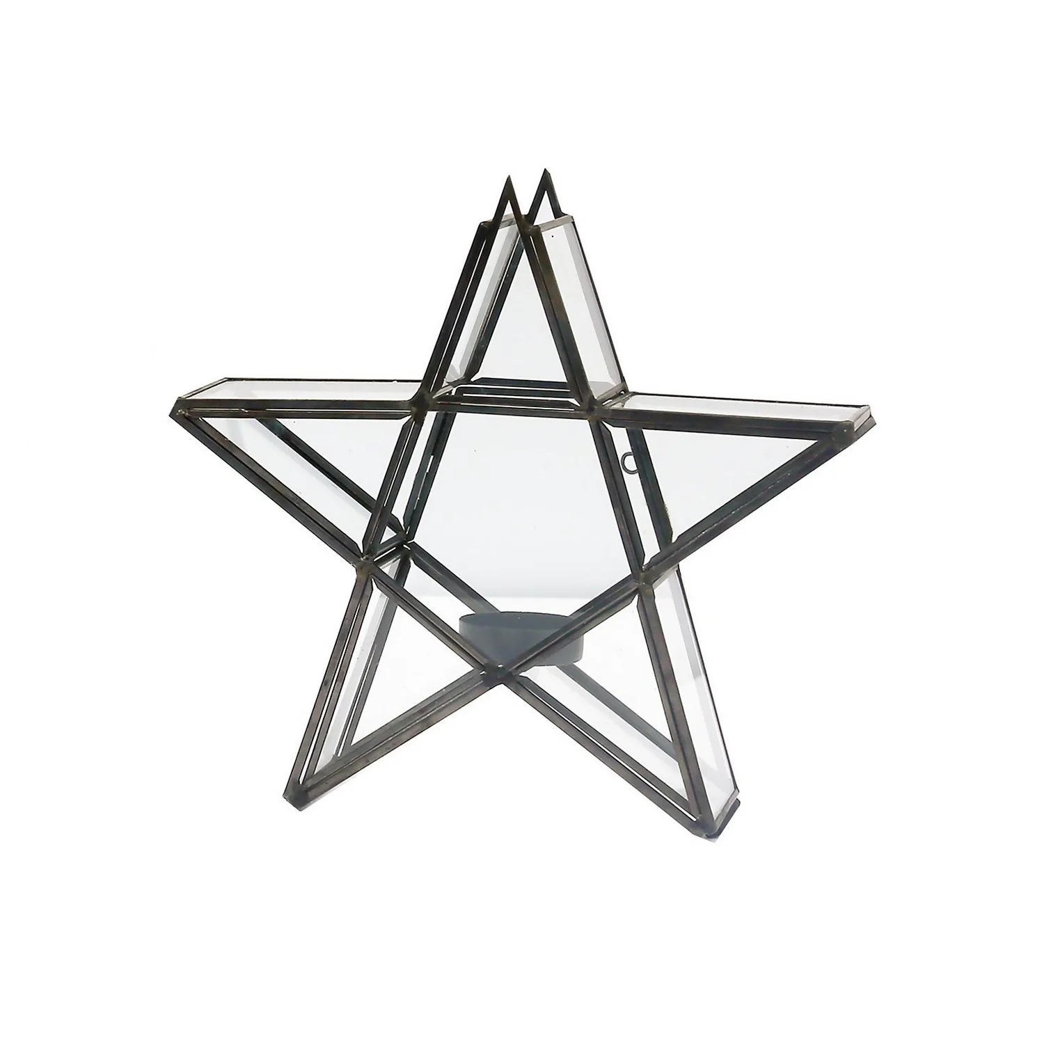 House Beautiful Metal Star Tealight Holder - Small 1 House Beautiful Metal Star Tealight Holder - Small