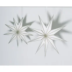 House Beautiful Wall Hanging Paper Star - Set Of 2 - Gold