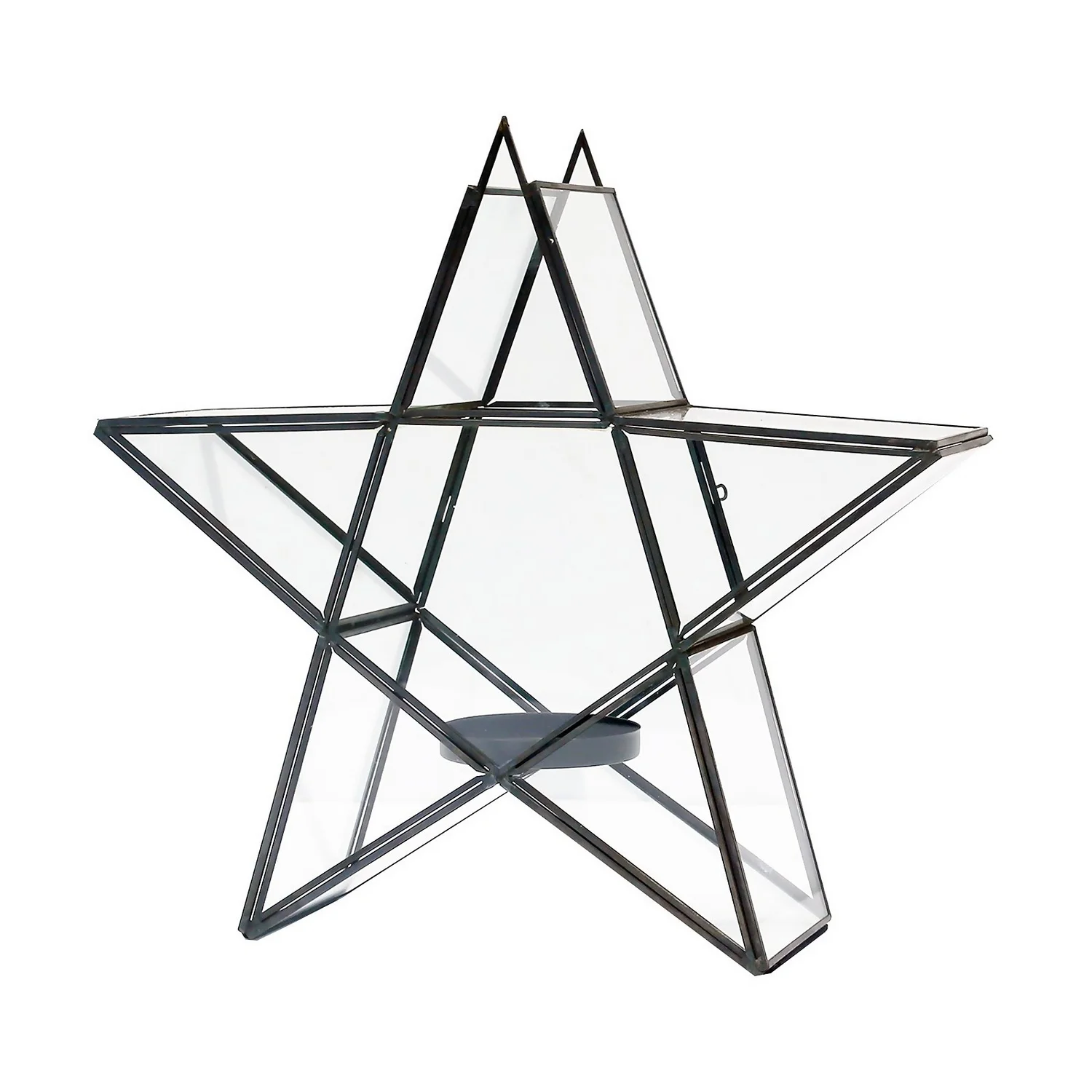 House Beautiful Metal Star Tealight Holder - Large 1 House Beautiful Metal Star Tealight Holder - Large