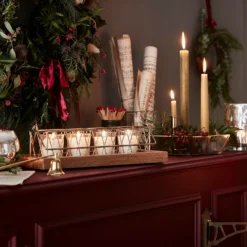 Country Living Wood Candle Holder With Handle -Home Base Sales Shop 13155164 1834900080795672