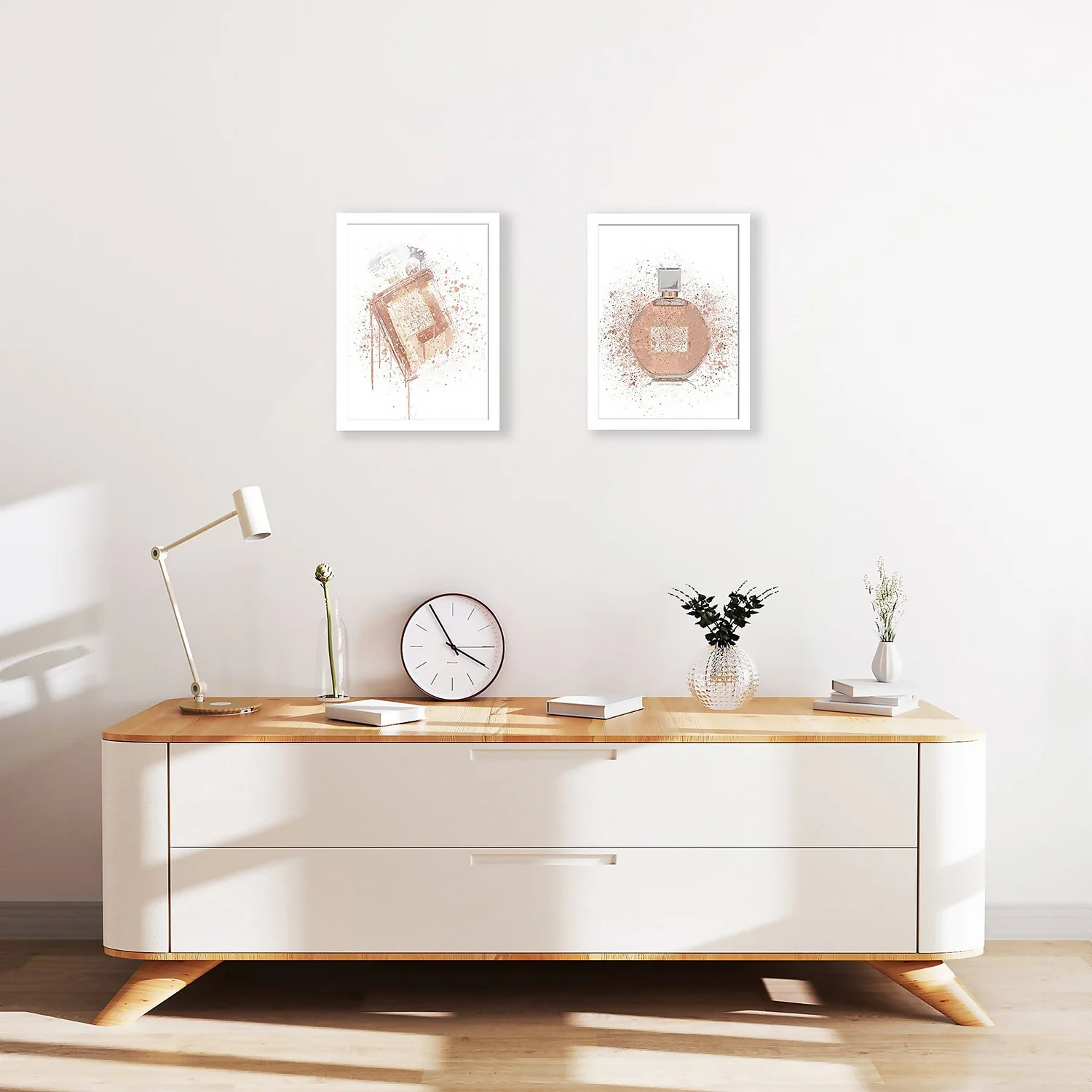 Perfume Framed Prints - Set Of 2 - 40x30cm 2 Perfume Framed Prints - Set Of 2 - 40x30cm - Image 2