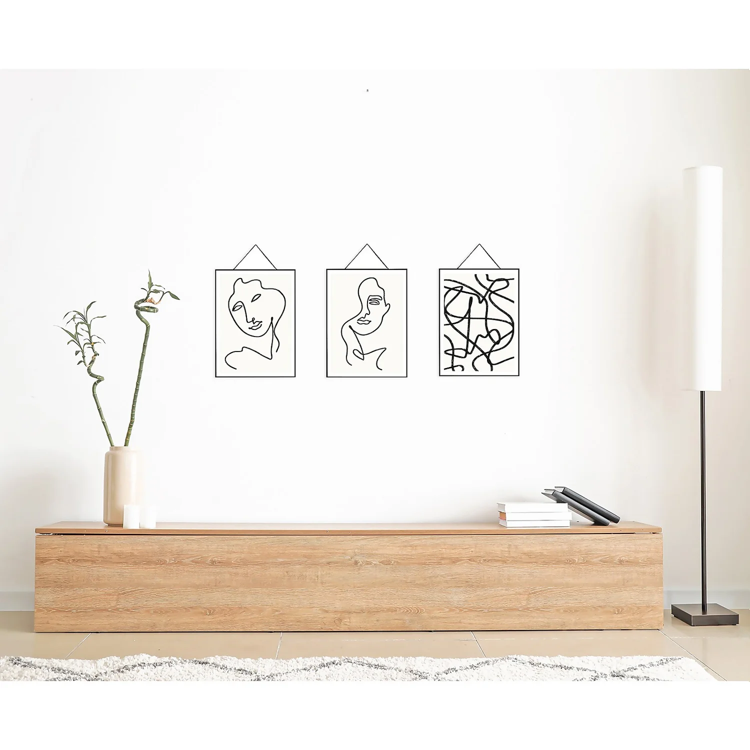 Abstract Hanging Prints - Set Of 3 - 40x30cm 2 Abstract Hanging Prints - Set Of 3 - 40x30cm - Image 2