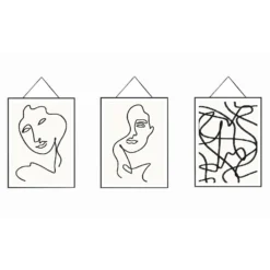 Abstract Hanging Prints - Set Of 3 - 40x30cm