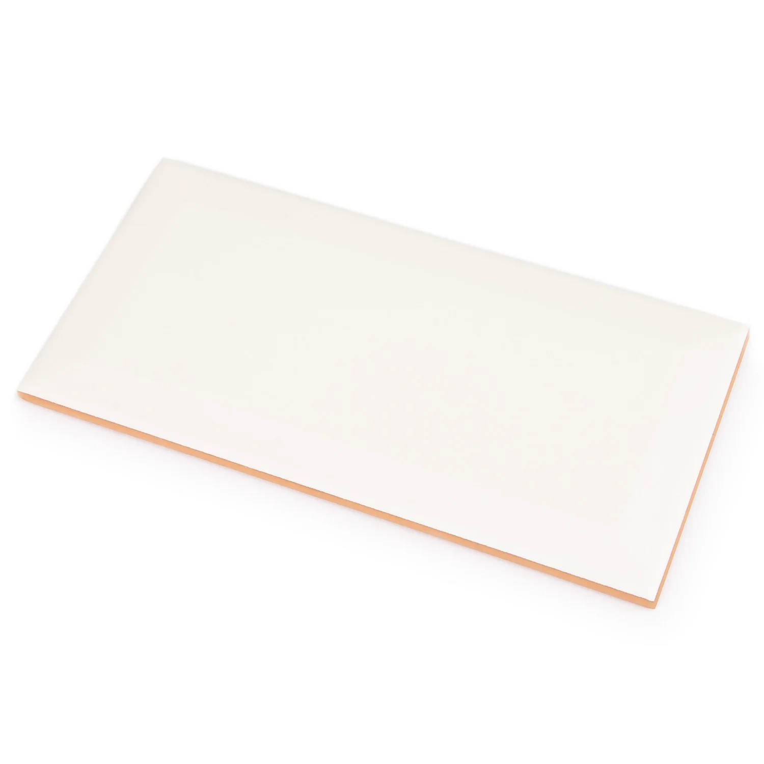 None Metro Matt White Bevelled Ceramic Wall Tile 100 X 200mm 2 None Metro Matt White Bevelled Ceramic Wall Tile 100 X 200mm - Image 2