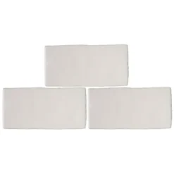 Country Living Artisan Antique White Ceramic Wall Tile 75 X 150mm - 0.5sqm Pack -Home Base Sales Shop 13220552 1874916402956581