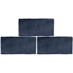 Country Living Artisan French Navy Ceramic Wall Tile 75 X 150mm - 0.5sqm Pack -Home Base Sales Shop 13220556 1754916404186521