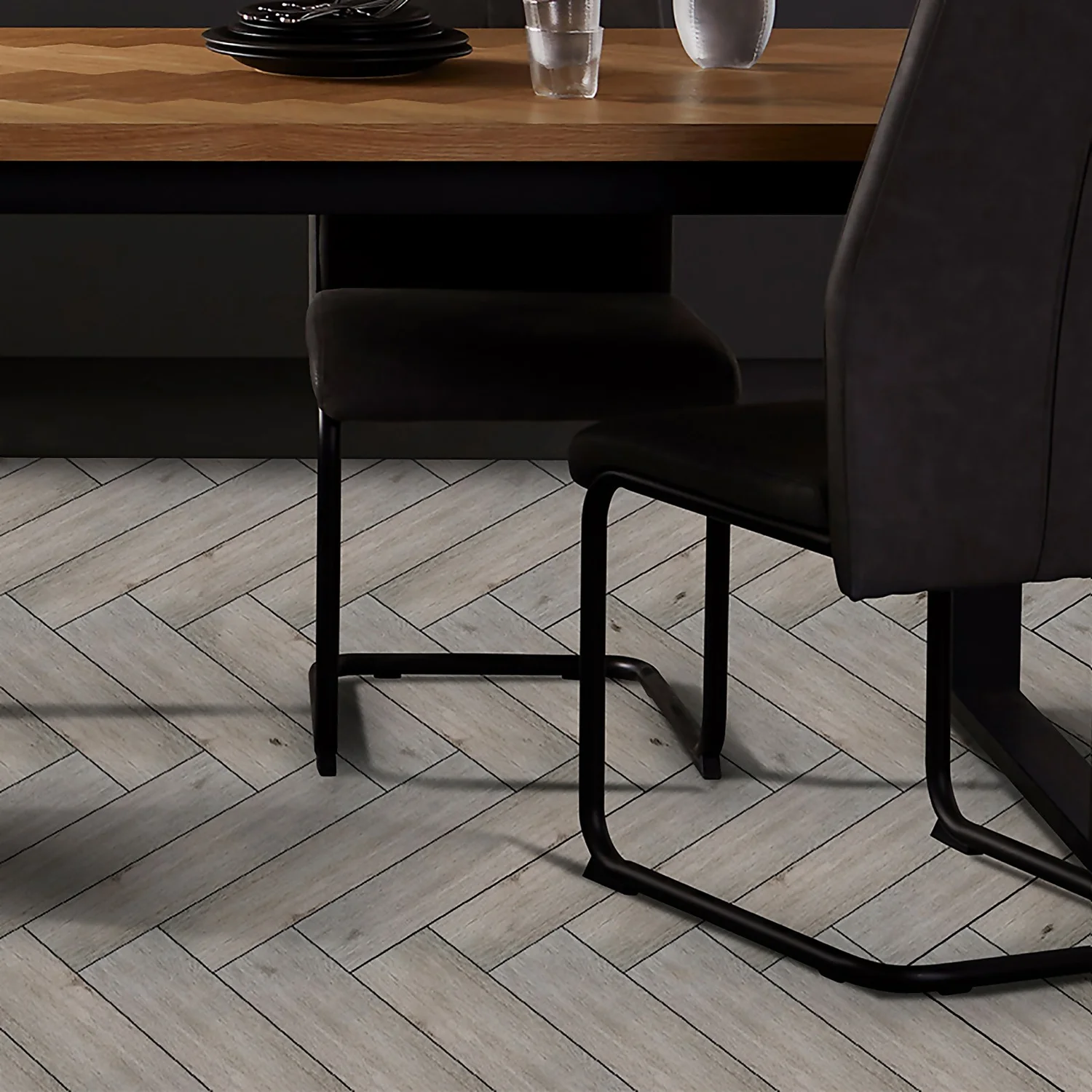 House Of Wall Tiles Wood Effect Grey Oak Porcelain Floor Tile 600x150mm - 0.99sqm Pack 1 House Of Wall Tiles Wood Effect Grey Oak Porcelain Floor Tile 600x150mm - 0.99sqm Pack