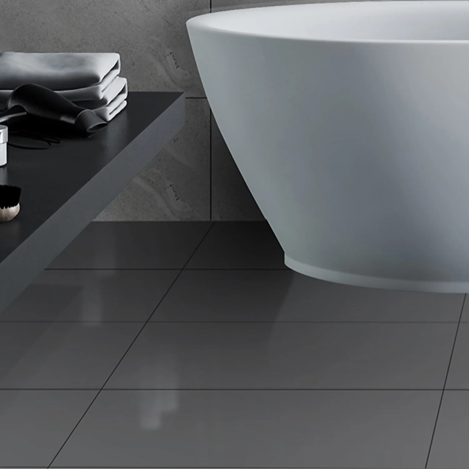 Extreme Grey Porcelain Wall & Floor Tiles - 295 X 600mm - 0.9sqm Pack 1 Extreme Grey Porcelain Wall & Floor Tiles - 295 X 600mm - 0.9sqm Pack