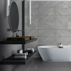 Extreme Grey Porcelain Wall & Floor Tiles - 295 X 600mm - 0.9sqm Pack 10 Extreme Grey Porcelain Wall & Floor Tiles - 295 X 600mm - 0.9sqm Pack -Home Base Sales Shop 13220579 9984916345616189
