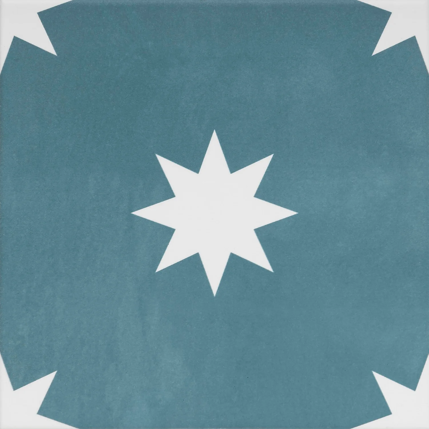 Country Living Starry Skies Peacock Teal Porcelain Wall & Floor Tile - 200 X 200mm - 0.52sqm Pack 2 Country Living Starry Skies Peacock Teal Porcelain Wall & Floor Tile - 200 X 200mm - 0.52sqm Pack - Image 2