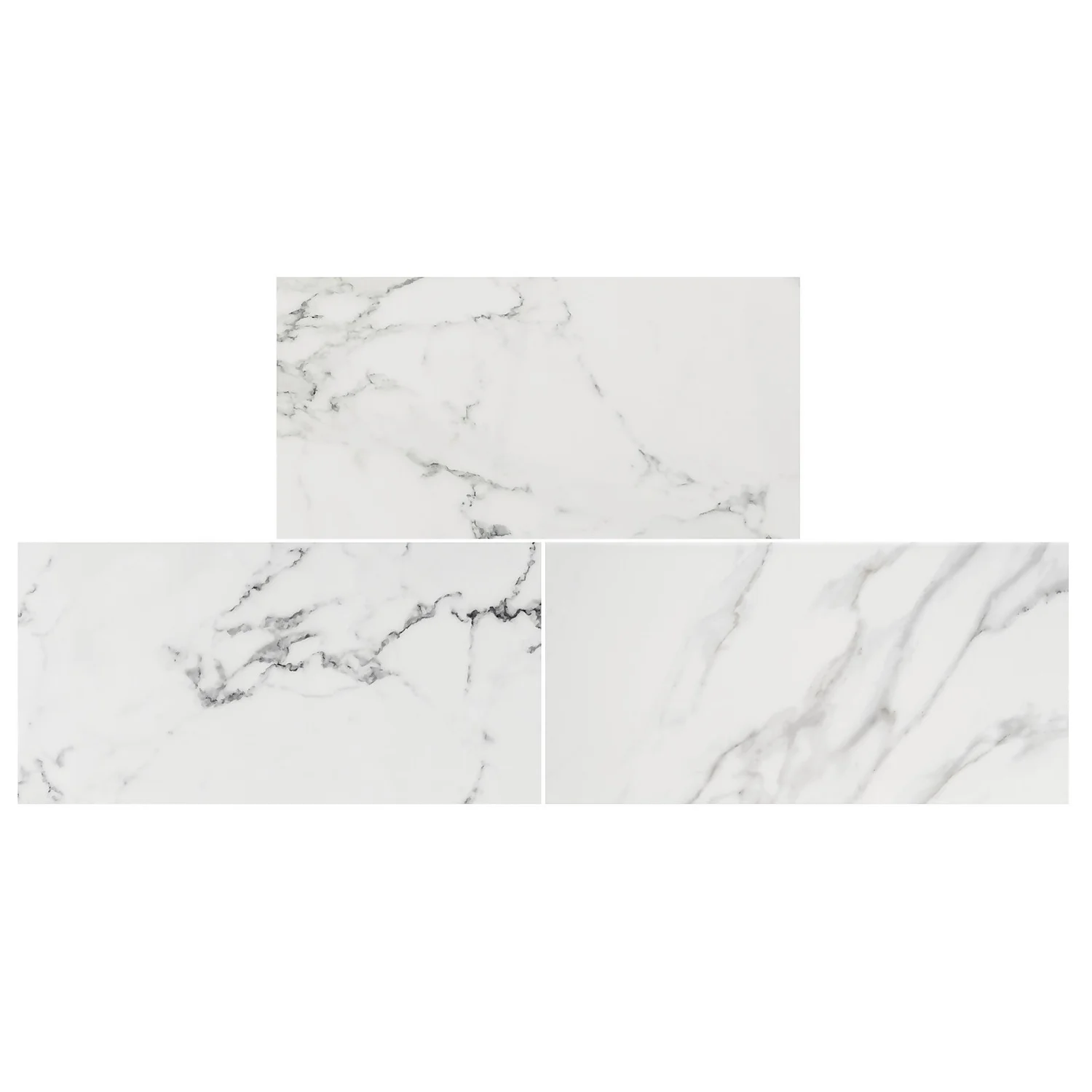 Calacatta Matt Marble Effect Porcelain Wall & Floor Tile 300 X 600mm - 1.08sqm Pack 3 Calacatta Matt Marble Effect Porcelain Wall & Floor Tile 300 X 600mm - 1.08sqm Pack - Image 3
