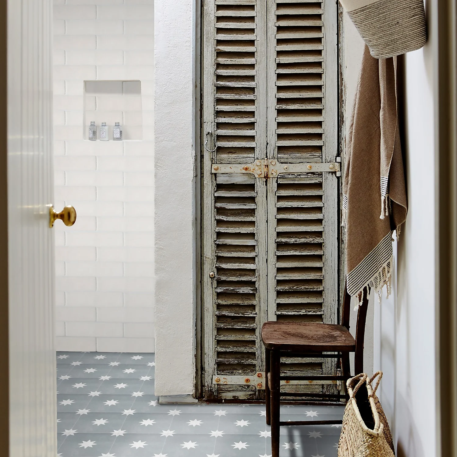 Country Living Starry Skies Chalk Grey Porcelain Wall & Floor Tile 200 X 200mm - 0.52sqm Pack 1 Country Living Starry Skies Chalk Grey Porcelain Wall & Floor Tile 200 X 200mm - 0.52sqm Pack