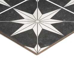 Country Living Starry Skies Black North Star Porcelain Floor & Wall Tile 1.42sqm Pack - 450x450mm -Home Base Sales Shop 13220589 1734915122511557