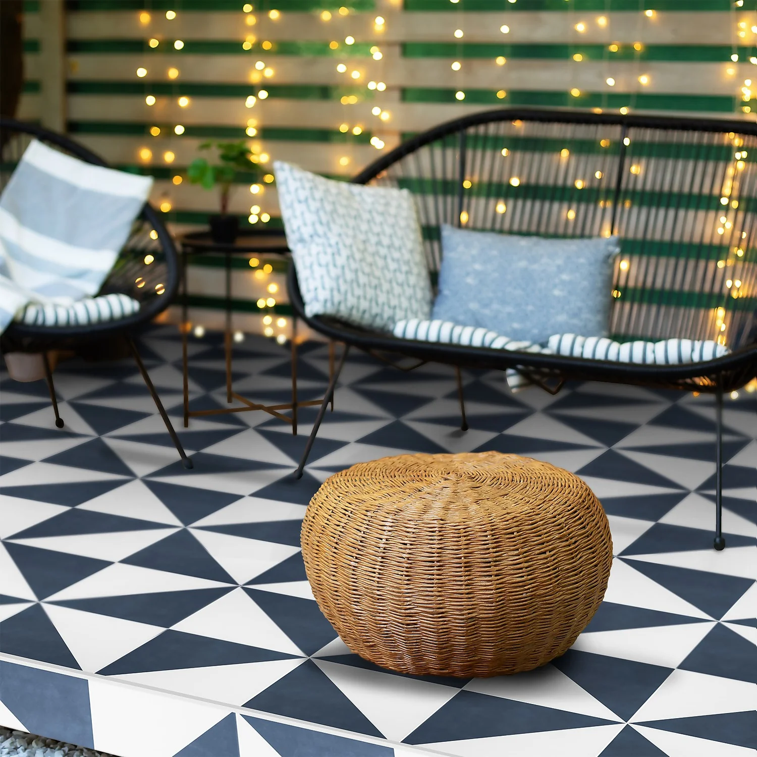 House Beautiful Cube Denim Porcelain Wall & Floor Tile 200 X 200mm - 0.52sqm Pack 5 House Beautiful Cube Denim Porcelain Wall & Floor Tile 200 X 200mm - 0.52sqm Pack - Image 5