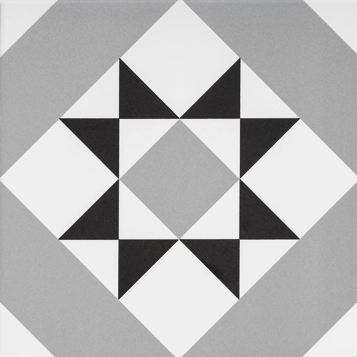 Fiore Diamond Black Porcelain Wall & Floor Tile 200 X 200mm - 0.52sqm Pack 2 Fiore Diamond Black Porcelain Wall & Floor Tile 200 X 200mm - 0.52sqm Pack - Image 2